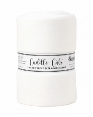 Solid Cuddle Wideback Cut 3 yd x 108/110 in - White