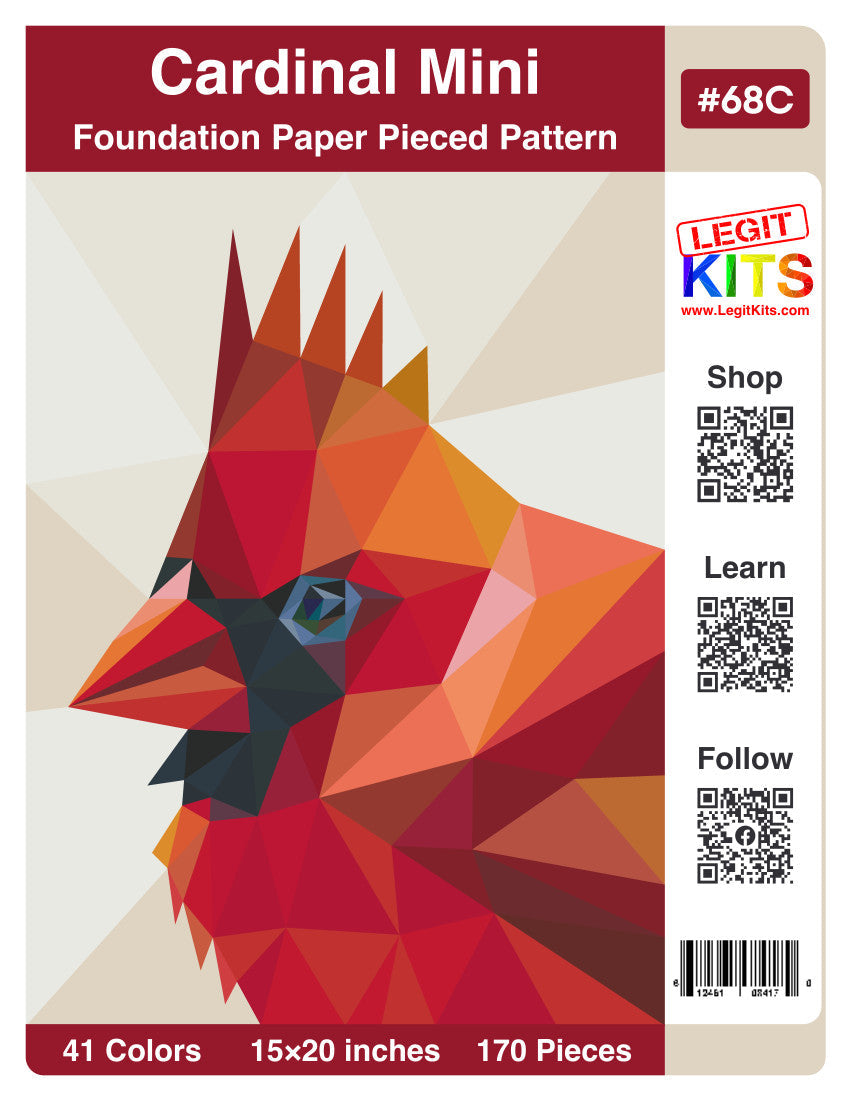 Cardinal Mini Pattern (CONFETTI)