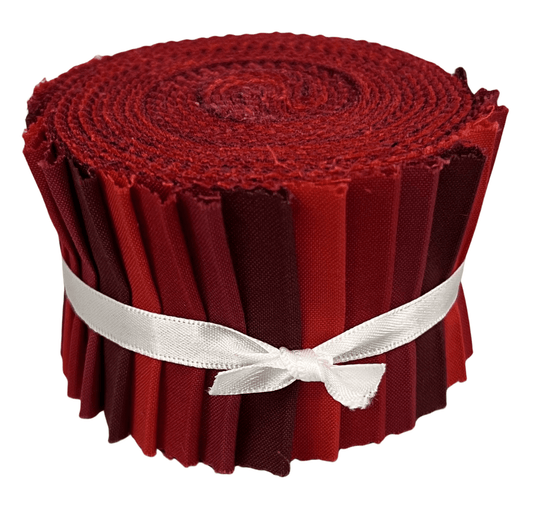 Supreme Solids - 2.5" Roll - Shades of Red (20 cuts)