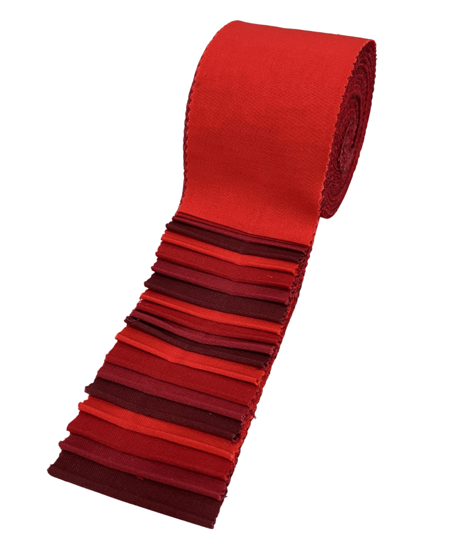 Supreme Solids - 2.5" Roll - Shades of Red (20 cuts)