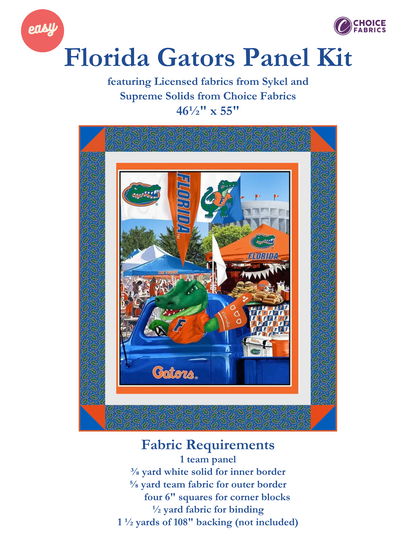 Florida Gators - Tailgate Panel - Quilt Kit