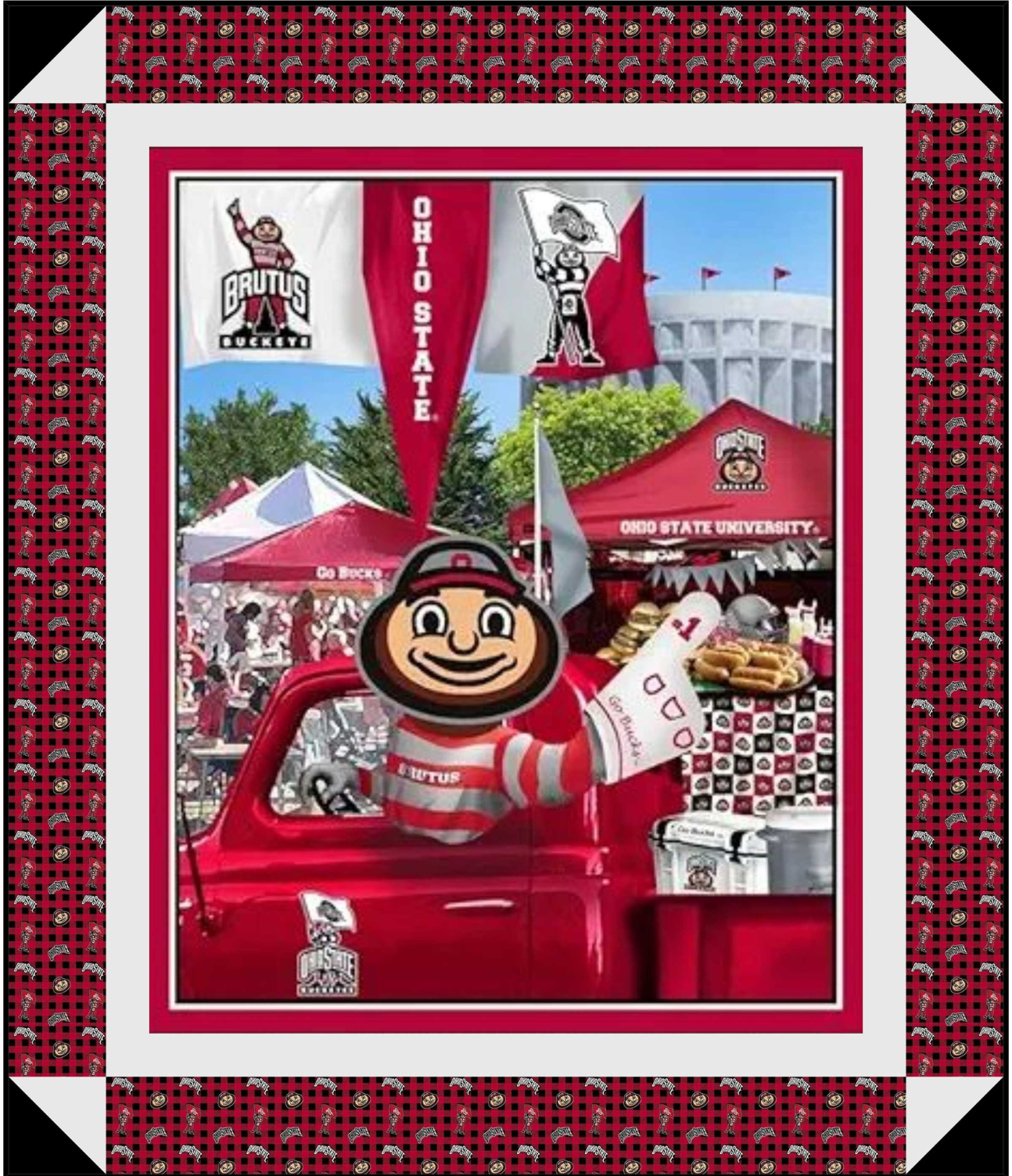 Ohio State Buckeyes - Tailgate Panel - Quilt Kit