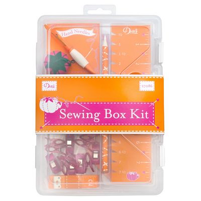 Dritz Sewing Box Kit, Orange and Pink