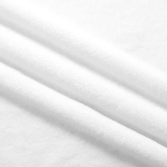 Minky Solid - White