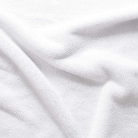 Minky Solid - White