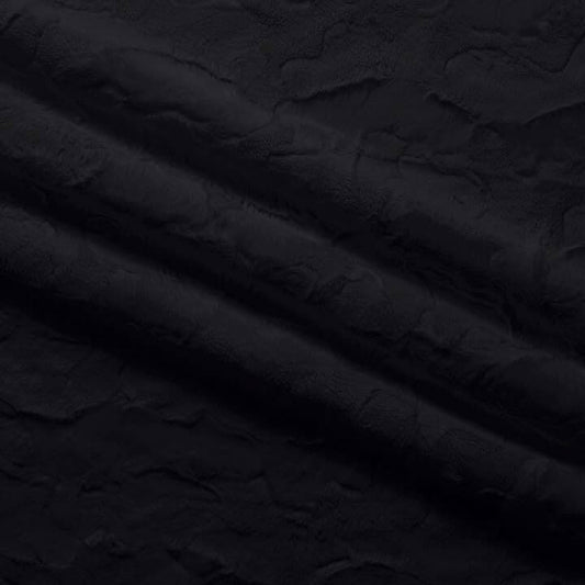 Minky Solid - Black