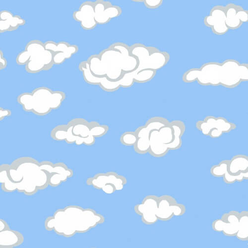 Comfy Flannel - Clouds