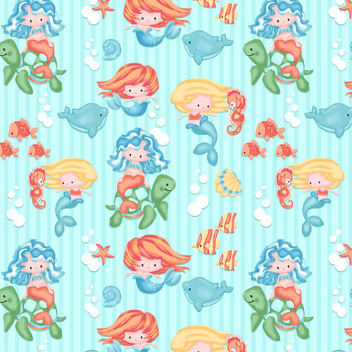 Comfy Flannel - Mermaids