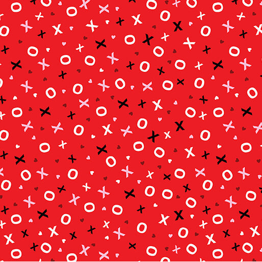 Love You Fur-Ever - Hugs & Kisses - Red (3-Yard Pack)