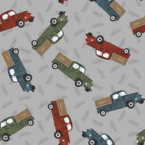 Rise with the Sun - Trucks - Gray (3-Yard Pack)