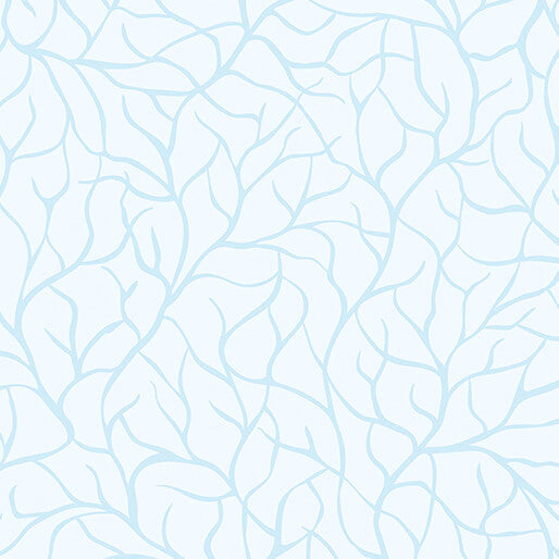 Flora & Fauna: Midnight - Branches - Ice (3-Yard Pack)