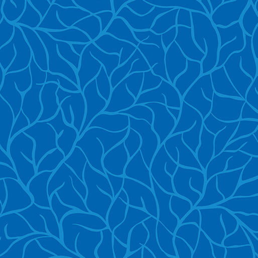 Flora & Fauna: Midnight - Branches - Periwinkle (3-Yard Pack)