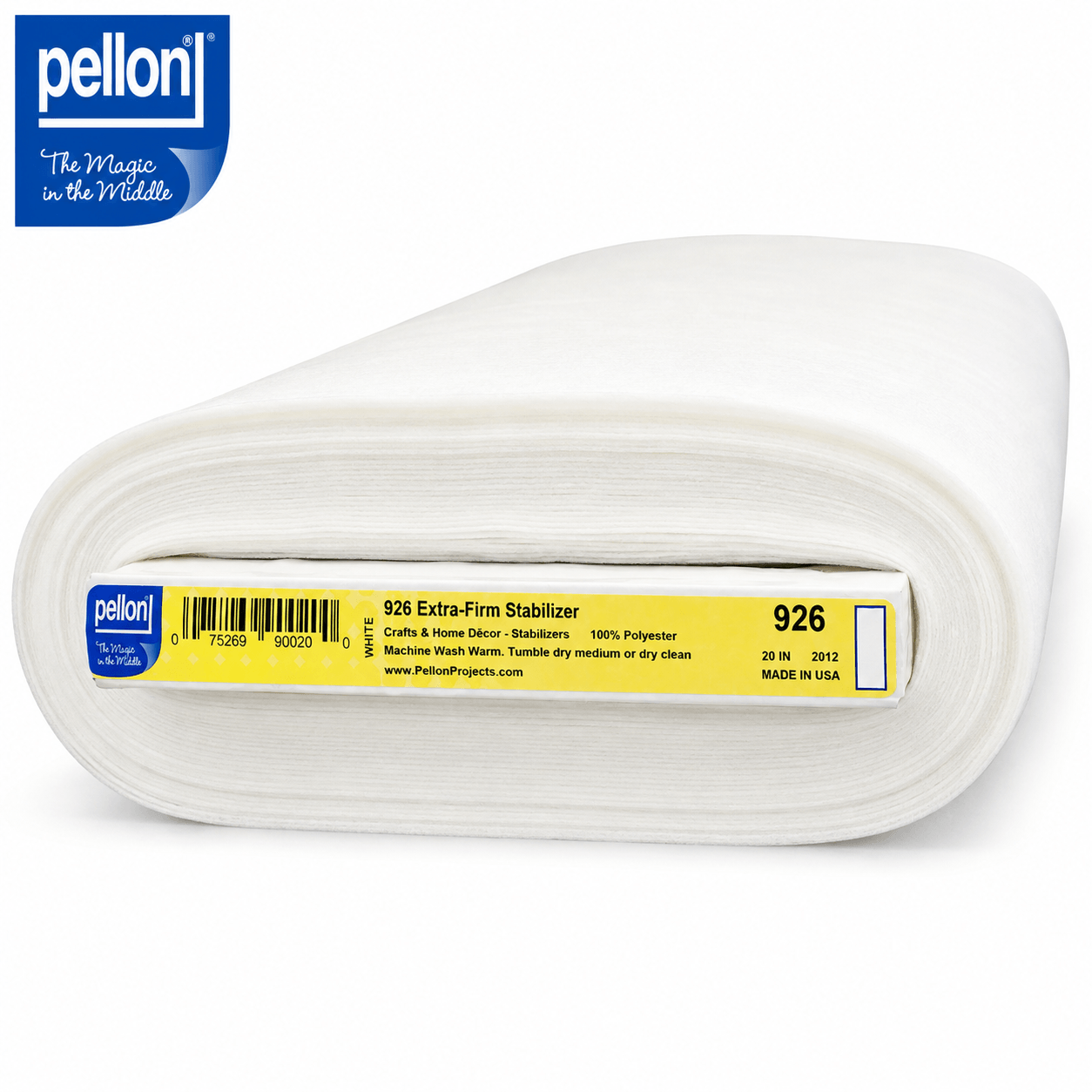 Pellon® 926 Sew-In Extra-Firm Stabilizer – White – 20" x 10 Yard Bolt