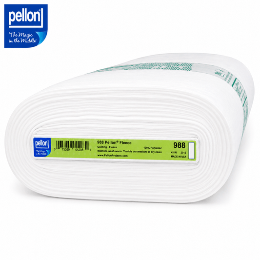 Pellon® 988 Sew-In Fleece Interfacing – White – 45" x 10 Yard Bolt