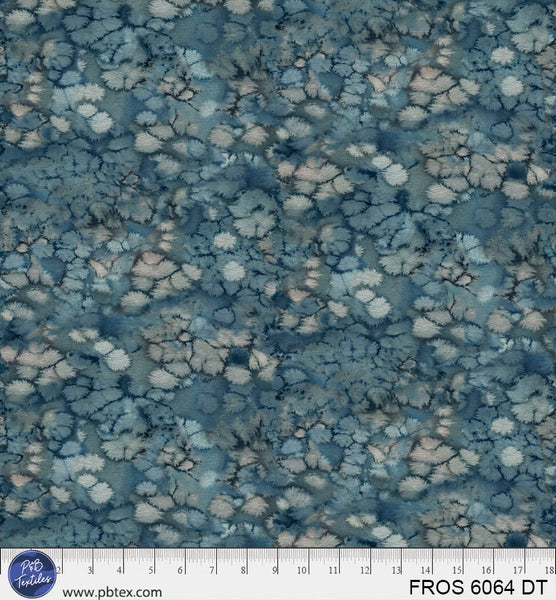 Dark Teal Frost FROS-6064-DT Cotton 44/45 Fabric Per Yard