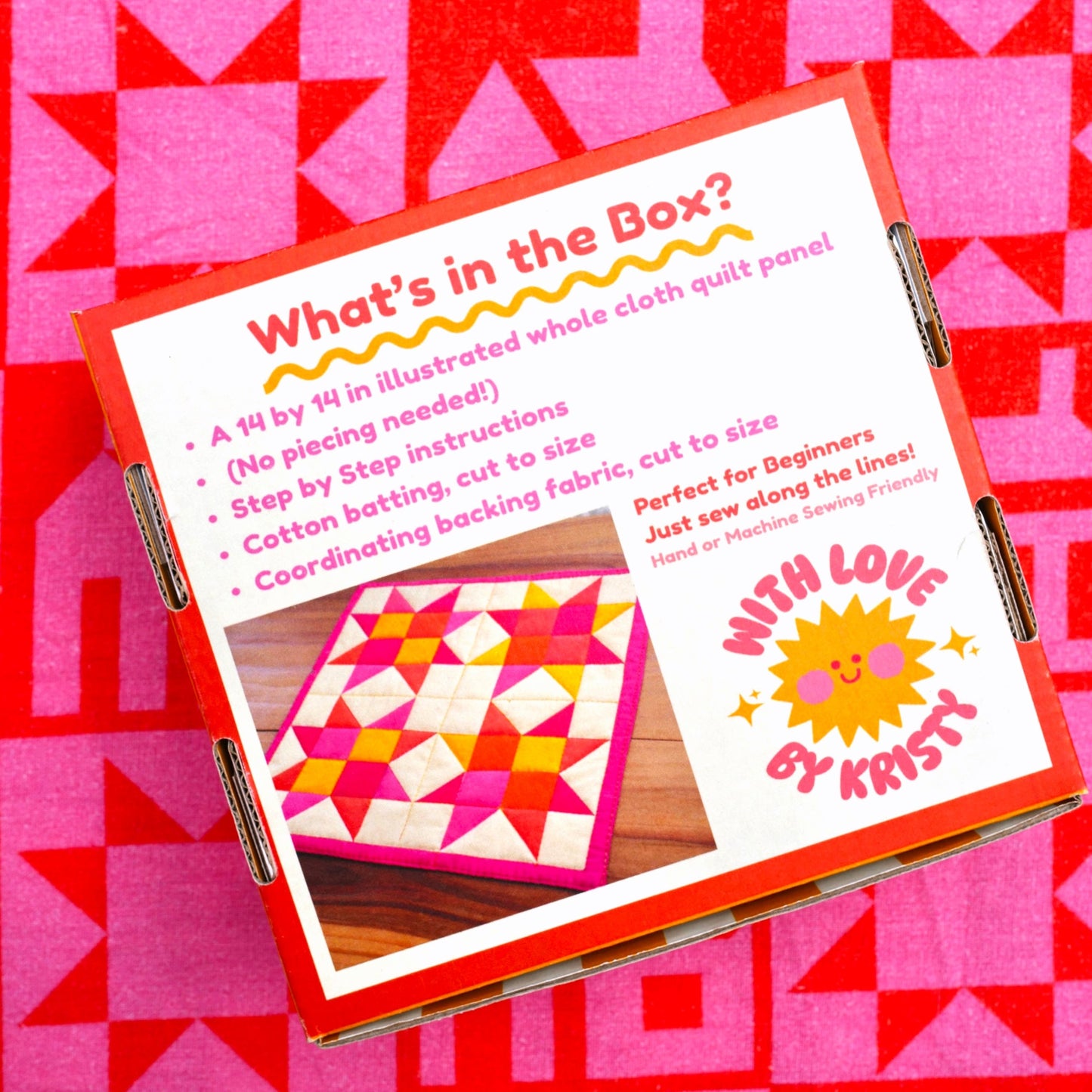 Mini Quilt Kits - Pink
