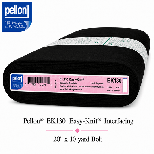 Pellon® EK130 Easy-Knit® Black Interfacing 20" x 10 yard Bolt (Black)