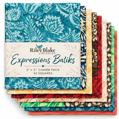 Expressions Batiks by Riley Blake - Charm Pack (42 Squares)