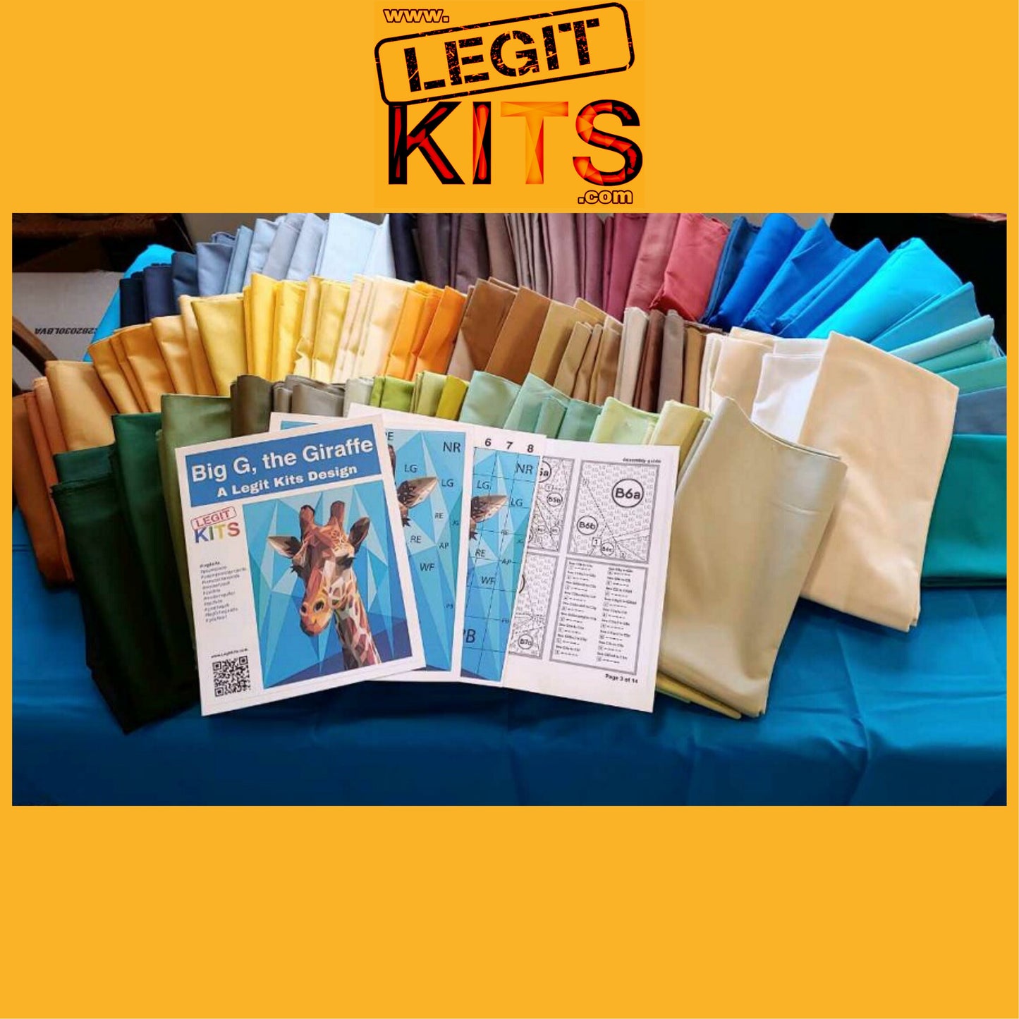 Big G the Giraffe Quilt Kit