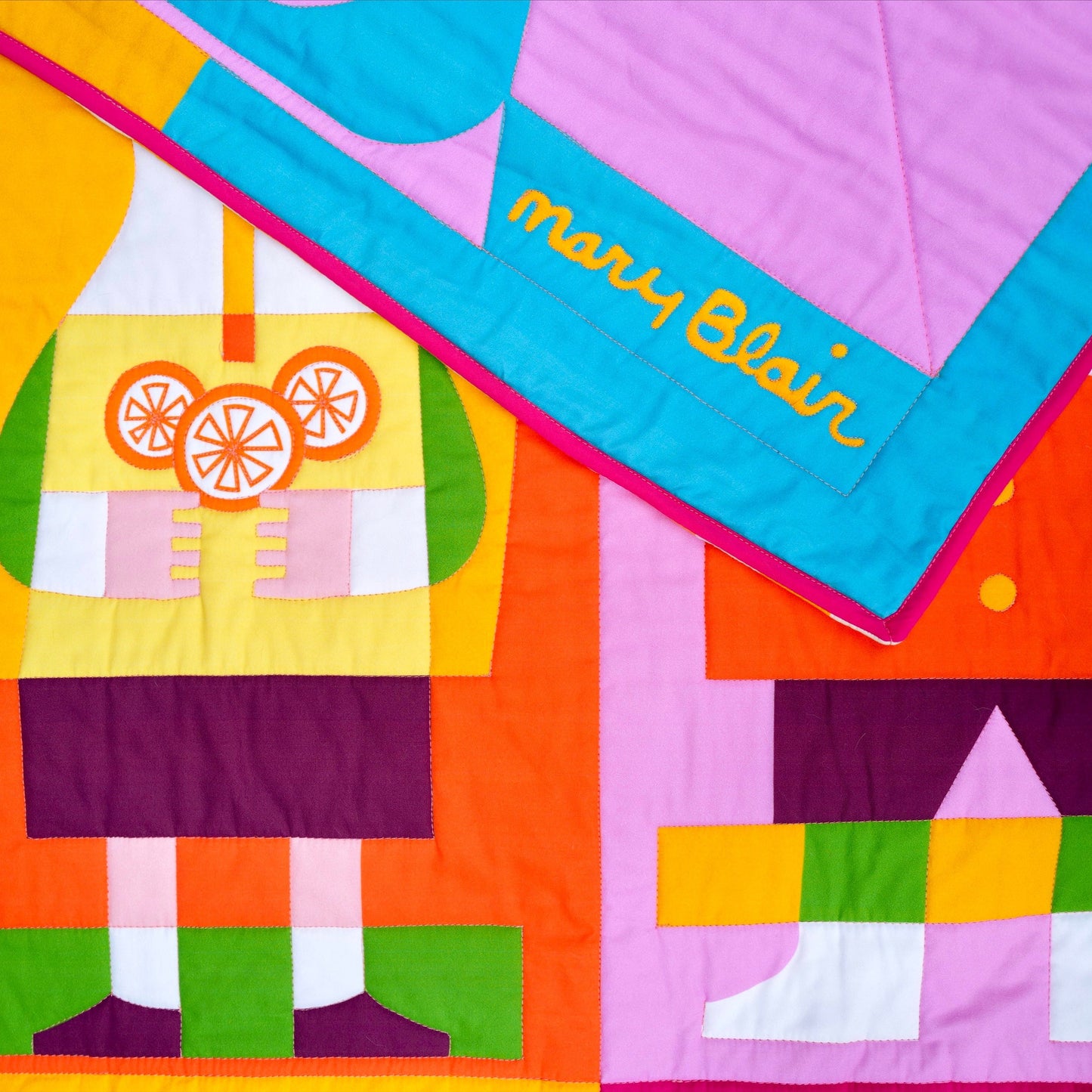 Mary Blair™ Lemonade Girl and Watermelon Boy Quilt