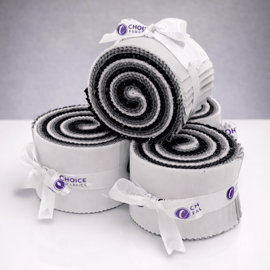 Supreme Solids - 2.5" Roll - Black/White/Grey (20 cuts)