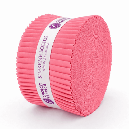 Supreme Solids - 2.5" Roll - Flamingo Pink (20 cuts)