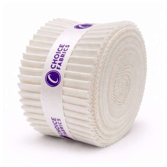 Supreme Solids - 2.5" Roll - Snow White (40 Strips)