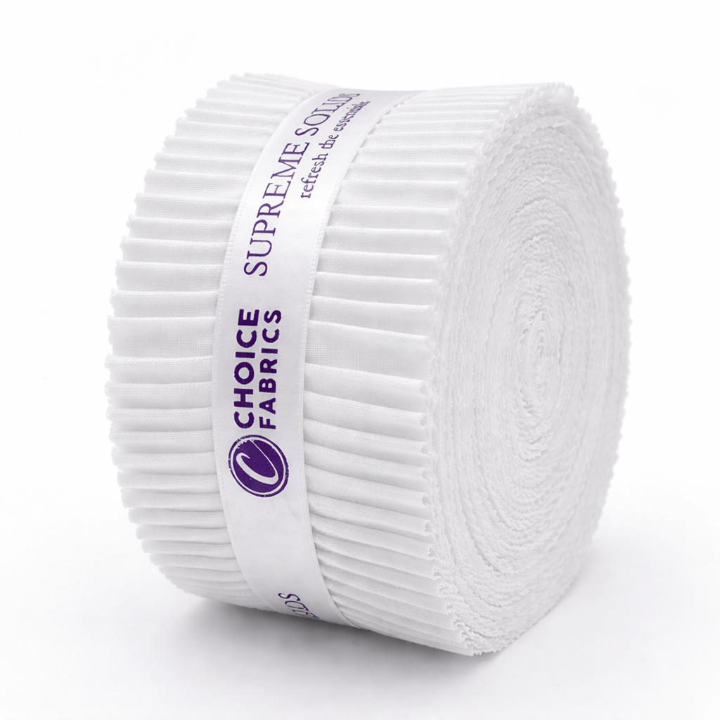 Supreme Solids - 2.5" Roll - White (40 Strips)