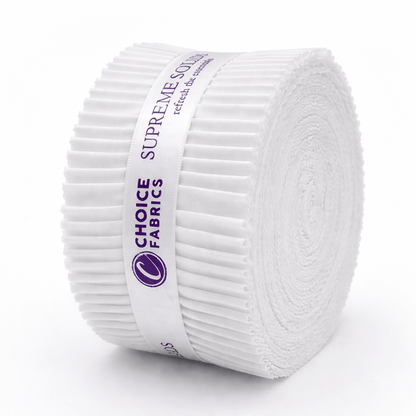 Supreme Solids - 2.5" Roll - White (40 Strips)