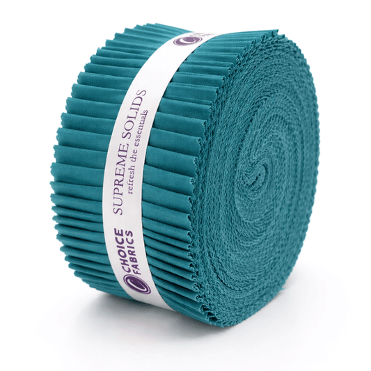 Supreme Solids - 2.5" Roll - Teal (40 Strips)