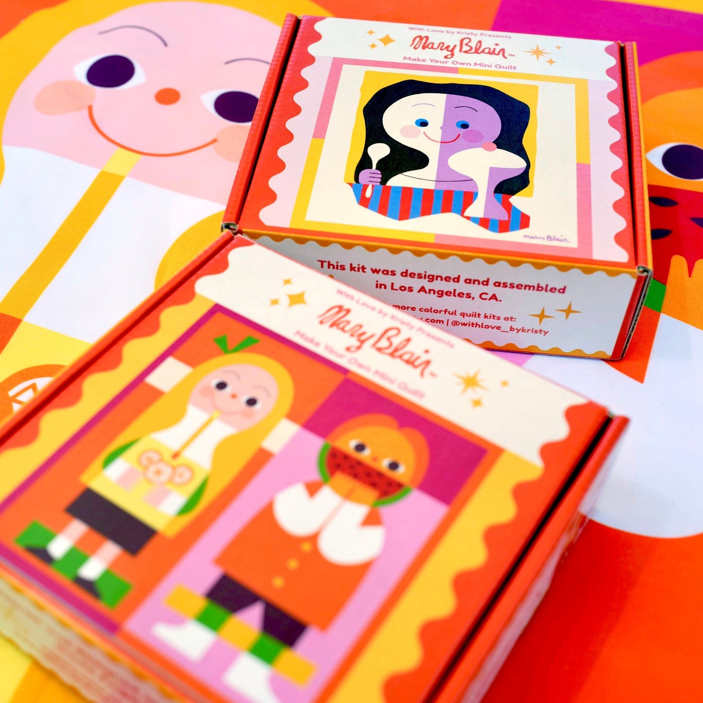 Mary Blair™ Lemonade Girl and Watermelon Boy Mini Quilt Kit