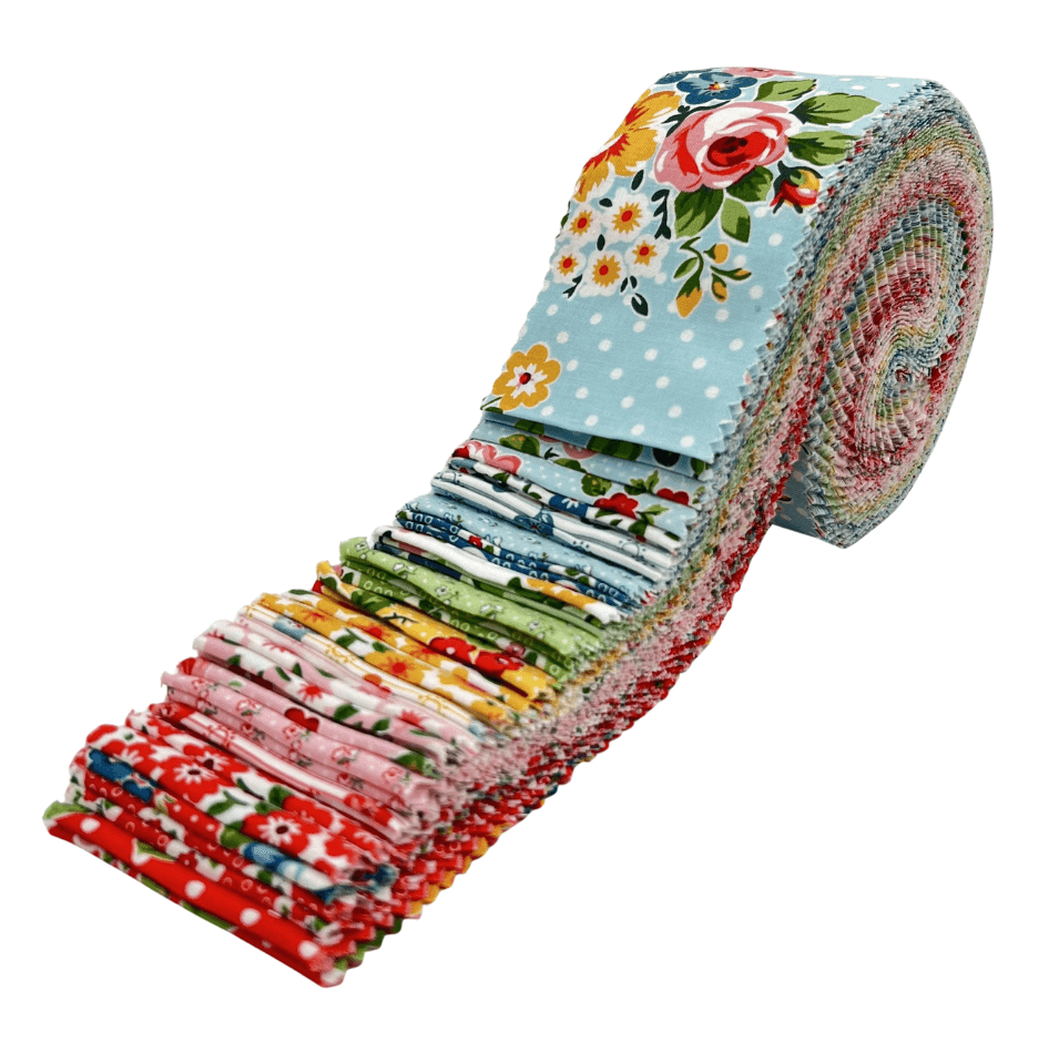 Flower Market by Poppie Cotton - 2.5" Roll (42 Strips)
