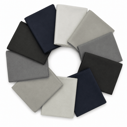 Supreme Solids - Fat Quarter Bundle - 10 pack (Thunderstorm Clouds)