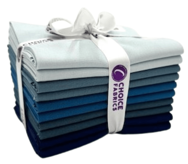 Supreme Solids - Fat Quarter Bundle - 10 pack (Country Blues)