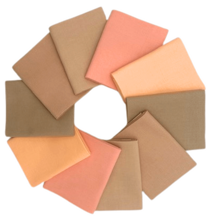 Supreme Solids - Fat Quarter Bundle - 10 pack (Peach Fuzz)