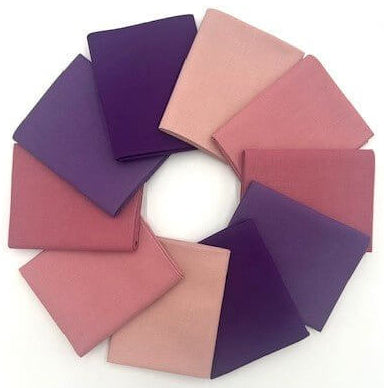 Supreme Solids - Fat Quarter Bundle - 10 pack (Sugar Plum)