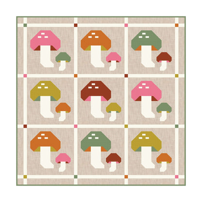 Forest Fungi Quilt Pattern
