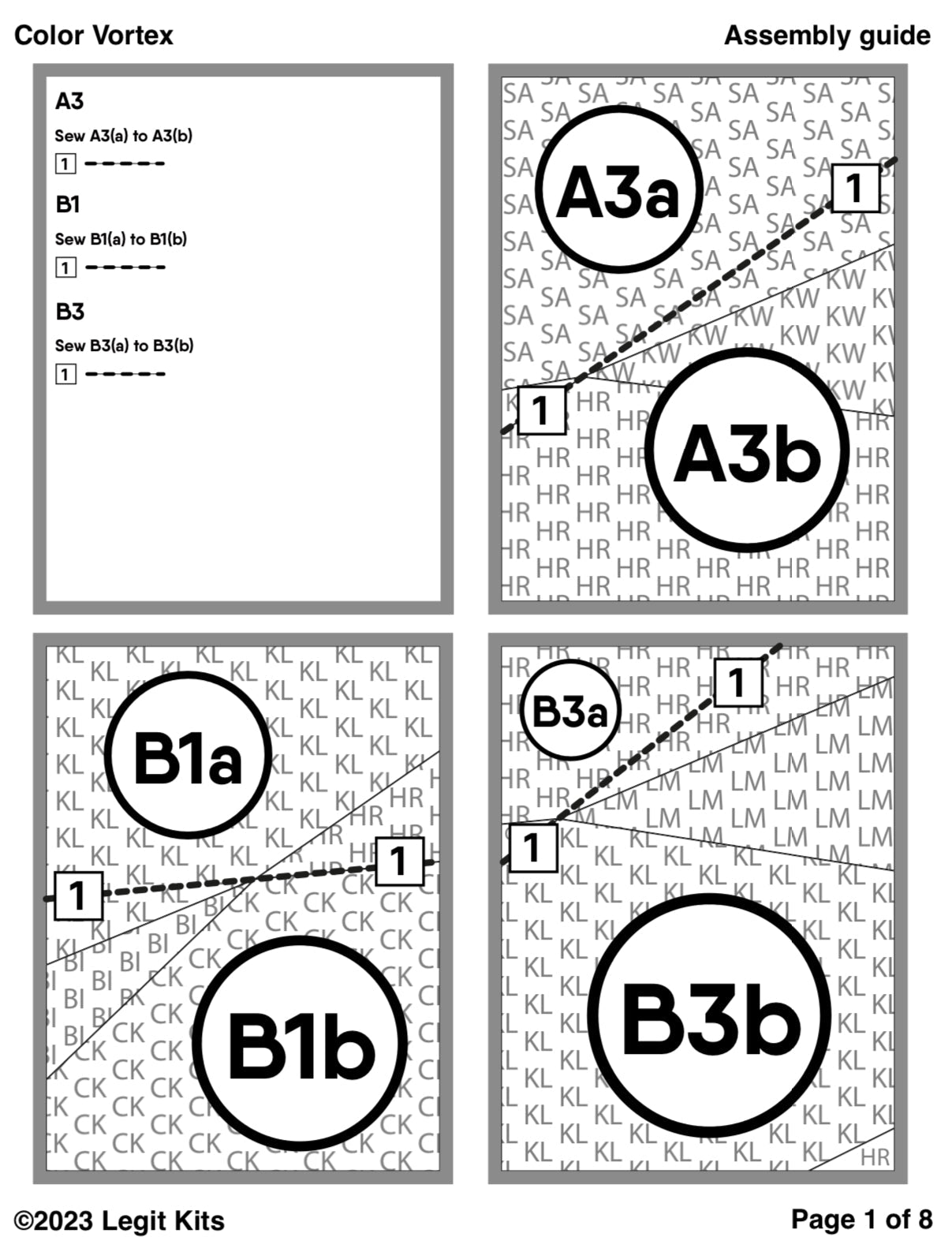 Color Vortex Quilt Kit