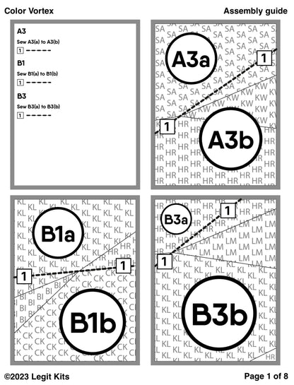 Color Vortex Quilt Kit