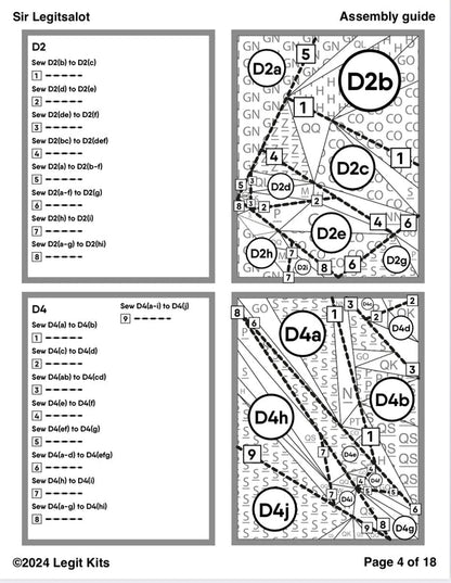 Sir Legitsalot Quilt Kit