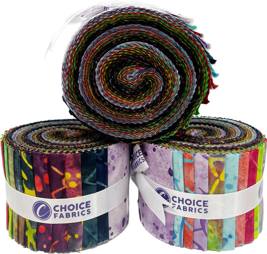 Komo Batiks - Bright 2.5" Roll (20 cuts)