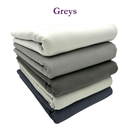 Supreme Solids - One Yard Bundle - 5 pack (Greys)