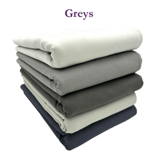 Supreme Solids - One Yard Bundle - 5 pack (Greys)