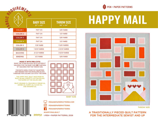 Happy Mail Quilt Pattern