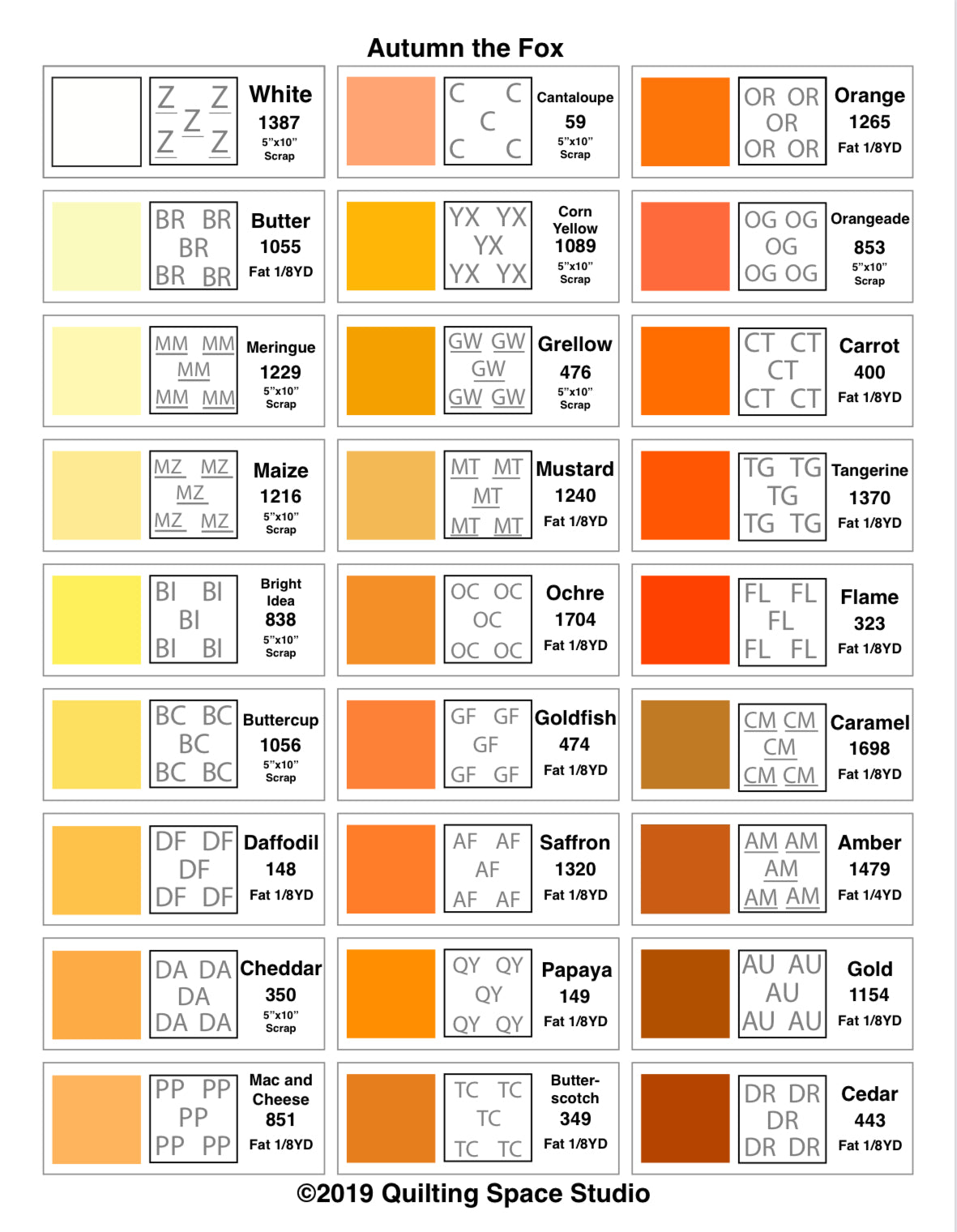 Autumn the Fox Pattern