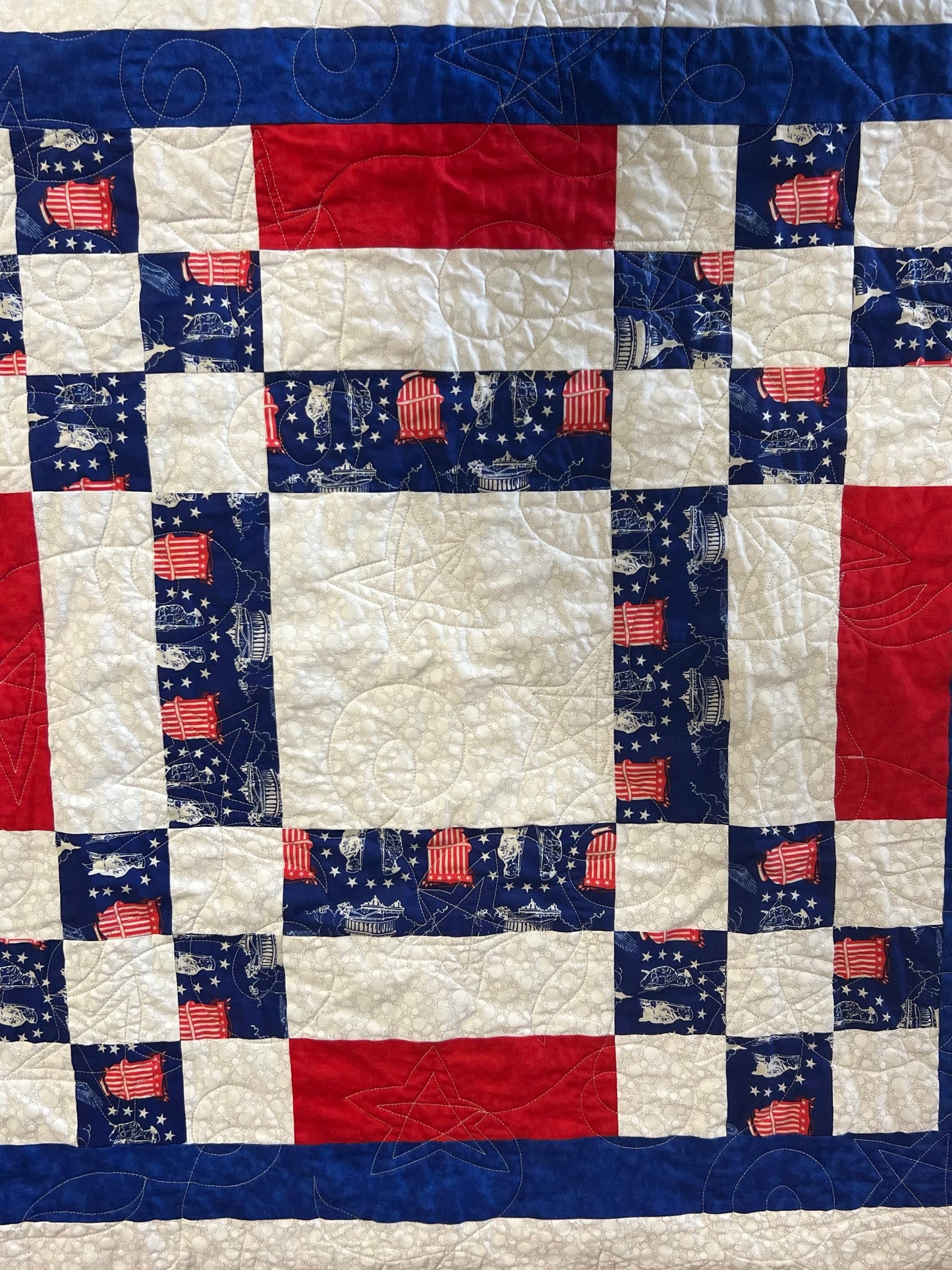 Patriotic Nine Patch - Quilt Kit