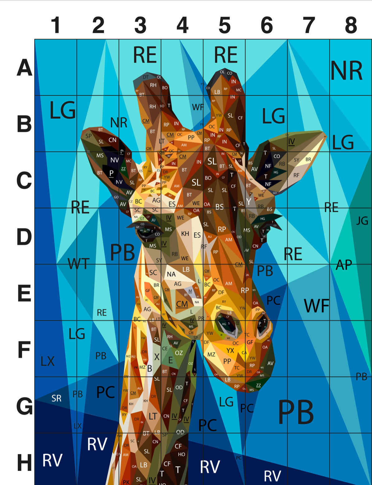 Big G the Giraffe Quilt Kit