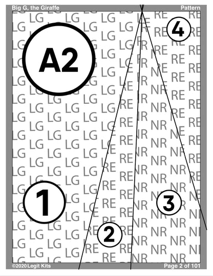 Big G the Giraffe Pattern
