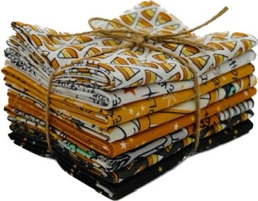 Halloween Themed Fat Quarter Bundle - 8 pack (Creature Feature)