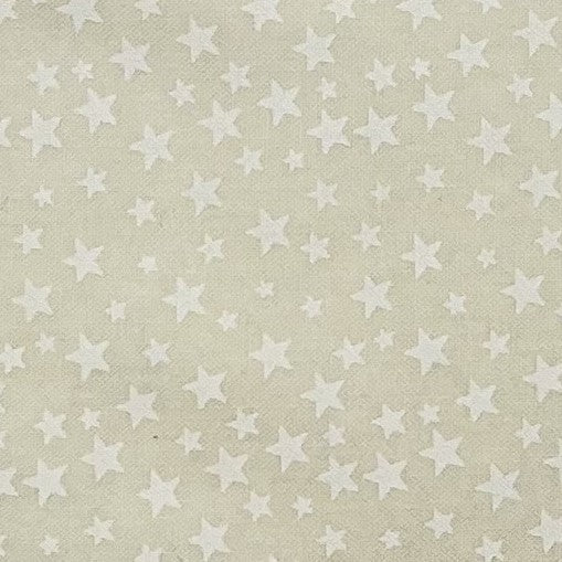 Tone on Tone 108" Supreme Backings - White on Cream - Stars